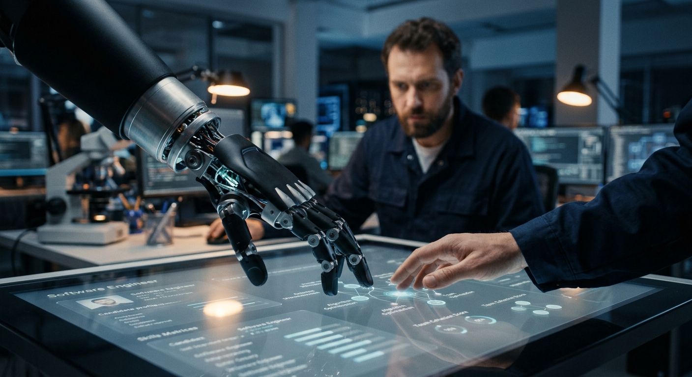 <strong>Neviditeľná ruka:</strong> Ako AI tajne mení pravidlá v nábore inžinierov a formovaní špičkových tímov – ste v hre?